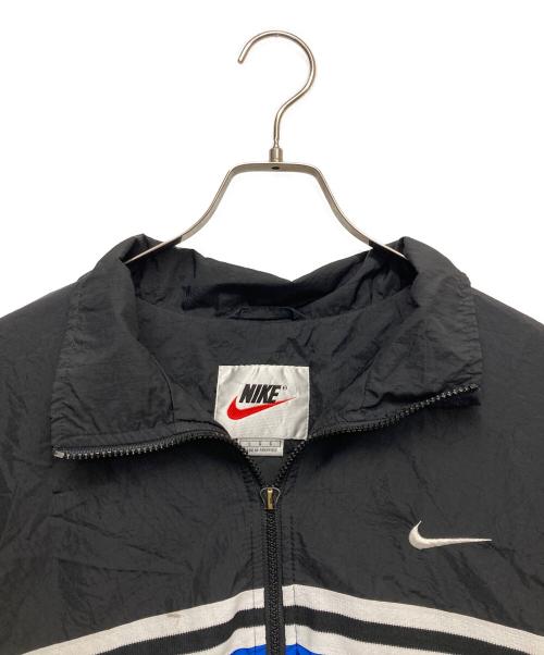 NIKE（ナイキ）NIKE (ナイキ) ナイロンジップアップジャケット ブルー×ブラック サイズ:Lの古着・服飾アイテム