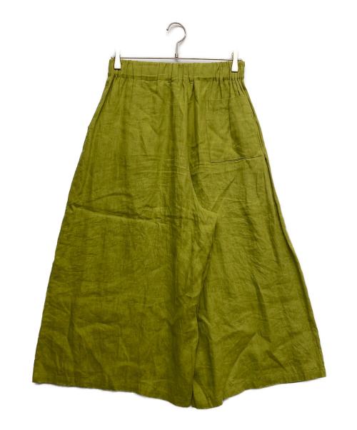 HUIS（ハウス）HUIS (ハウス) シャトルリネンスカートパンツ グリーン サイズ:Fの古着・服飾アイテム