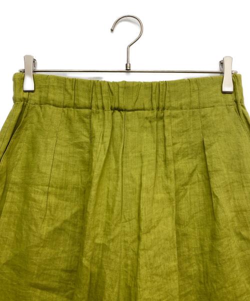 HUIS（ハウス）HUIS (ハウス) シャトルリネンスカートパンツ グリーン サイズ:Fの古着・服飾アイテム