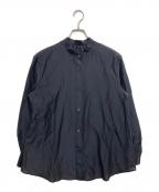 Spick and Spanスピック＆スパン）の古着「コットンシルクギャザーシャツ」｜ブラック