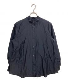 Spick and Span（スピック＆スパン）の古着「コットンシルクギャザーシャツ」｜ブラック