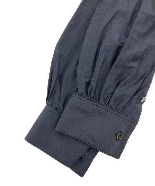 Spick and Span（スピック＆スパン）Spick and Span (スピック＆スパン) コットンシルクギャザーシャツ ブラック サイズ:無しの古着・服飾アイテム