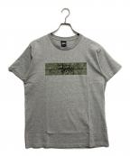 stussyステューシー）の古着「プリントTシャツ」｜ライトグレー
