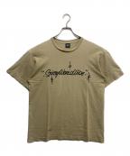 stussyステューシー）の古着「プリントTシャツ」｜カーキ