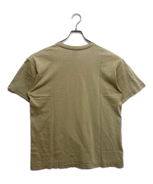stussy（ステューシー）stussy (ステューシー) プリントTシャツ カーキ サイズ:Lの古着・服飾アイテム