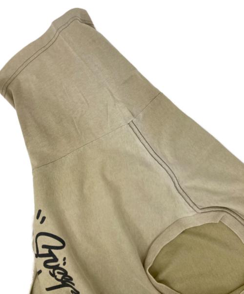 stussy（ステューシー）stussy (ステューシー) プリントTシャツ カーキ サイズ:Lの古着・服飾アイテム