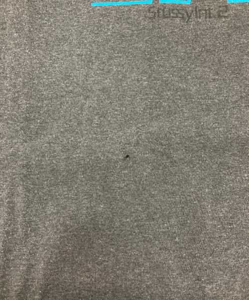 stussy（ステューシー）stussy (ステューシー) プリントTシャツ ブルー×グレー サイズ:Lの古着・服飾アイテム