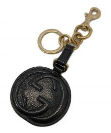 GUCCI（グッチ）の古着「ＧＧロゴキーホルダー」｜ゴールド×グレー
