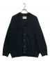 MAISON SPECIAL（メゾンスペシャル）の古着「High Twist Amunzen Dress-Over V-Neck Knit Cardigan」｜ブラック
