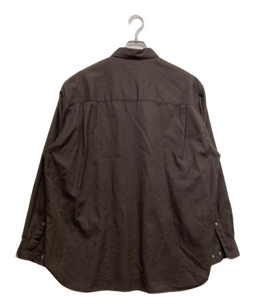 STEVEN ALAN（スティーブンアラン）STEVEN ALAN (スティーブンアラン) リネンシルクレギュラーカラーシャツ ブラウン サイズ:XLの古着・服飾アイテム