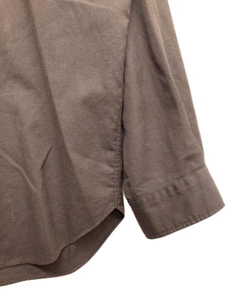 STEVEN ALAN（スティーブンアラン）STEVEN ALAN (スティーブンアラン) リネンシルクレギュラーカラーシャツ ブラウン サイズ:XLの古着・服飾アイテム