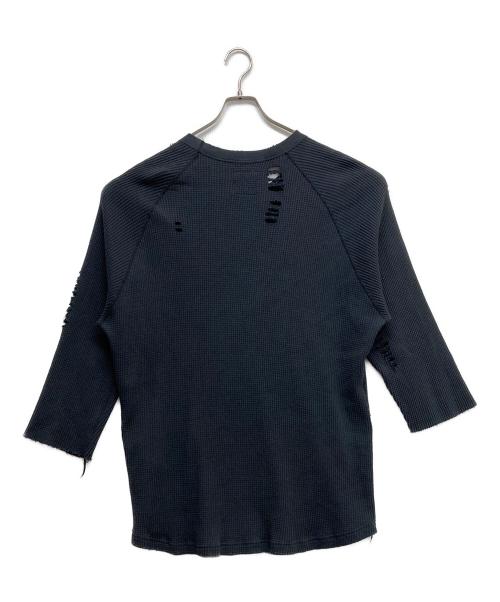 bukht（ブフト）bukht (ブフト) ダメージ加工コットンニット ブラック サイズ:3の古着・服飾アイテム