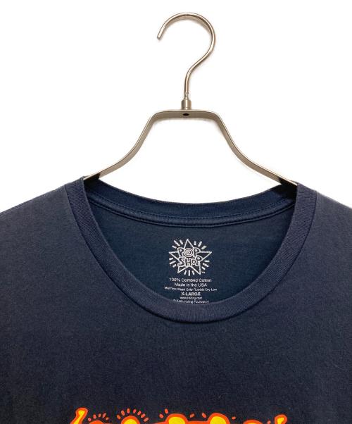 POPSHOP（ポップショップ）POPSHOP (ポップショップ) キースヘリングプリントＴシャツ ネイビー サイズ:XLの古着・服飾アイテム