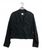 PAUL SMITHポールスミス）の古着「リネンショートブルゾン」｜ブラック