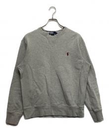 POLO RALPH LAUREN（ポロ・ラルフローレン）の古着「クルーネックスウェット」｜グレー