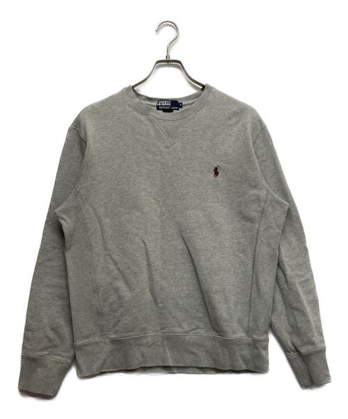 POLO RALPH LAUREN（ポロ・ラルフローレン）POLO RALPH LAUREN (ポロ・ラルフローレン) クルーネックスウェット グレー サイズ:Lの古着・服飾アイテム