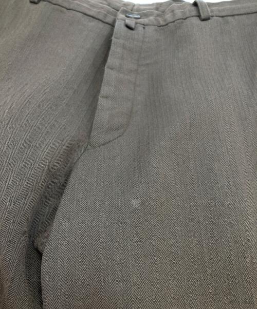 DRIES VAN NOTEN（ドリスヴァンノッテン）DRIES VAN NOTEN (ドリスヴァンノッテン) コットンウールワイドスラックス ブラウン サイズ:50の古着・服飾アイテム
