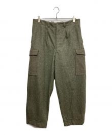 Swedish Army（スウェーデン軍）の古着「M-39 ウールカーゴパンツ」｜グリーン