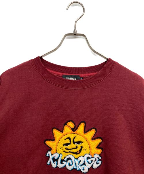 X-LARGE（エクストララージ）X-LARGE (エクストララージ) SUNRISE CREWNECK SWEAT エンジ サイズ:XLの古着・服飾アイテム