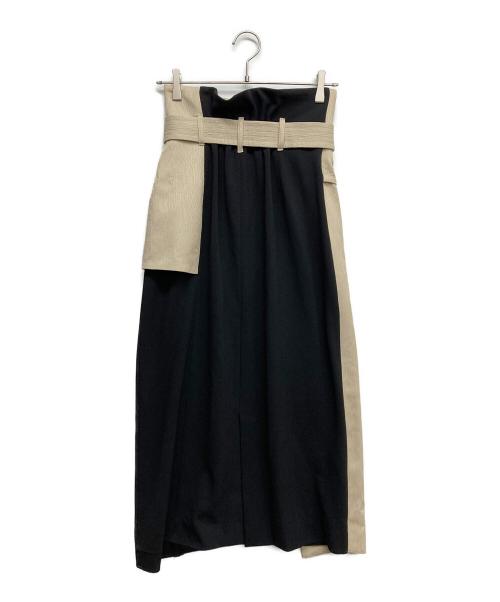 UNITED TOKYO（ユナイテッドトーキョー）UNITED TOKYO (ユナイテッドトーキョー) 切替ロングスカート ブラック×グリーン サイズ:2の古着・服飾アイテム