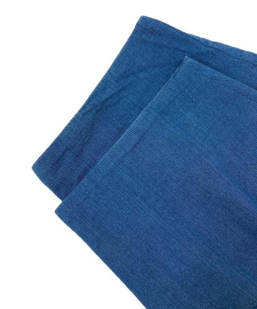 YANTOR（ヤントル）YANTOR (ヤントル) Linen Denim  tuck Pants ブルー サイズ:不明の古着・服飾アイテム