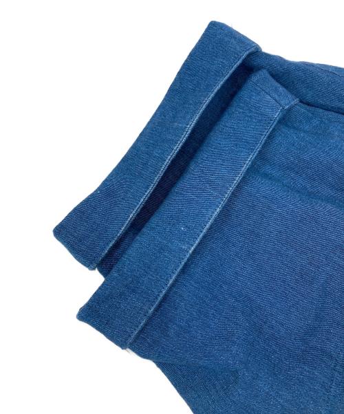 YANTOR（ヤントル）YANTOR (ヤントル) Linen Denim  tuck Pants ブルー サイズ:不明の古着・服飾アイテム