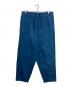 YANTOR（ヤントル）の古着「Linen Denim  tuck Pants」｜ブルー