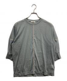 CLANE（クラネ）の古着「SOLID SLEEVE SHEER S/S TOPS」｜グリーン