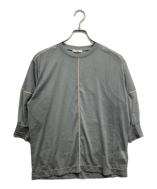 CLANE（クラネ）CLANE (クラネ) SOLID SLEEVE SHEER S/S TOPS グリーン サイズ:Fの古着・服飾アイテム