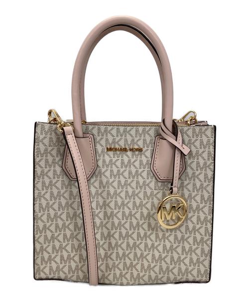 MICHAEL KORS（マイケルコース）MICHAEL KORS (マイケルコース) 2WAYバッグ ベージュの古着・服飾アイテム