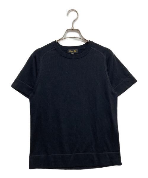DRAWER（ドゥロワー）DRAWER (ドゥロワー) クルーネックショートスリーブ ブラック サイズ:1の古着・服飾アイテム