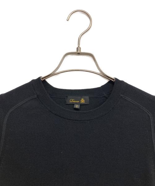 DRAWER（ドゥロワー）DRAWER (ドゥロワー) クルーネックショートスリーブ ブラック サイズ:1の古着・服飾アイテム