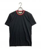 MARNIマルニ）の古着「ビットパッチニットカラーS/S Tシャツ」｜ブラック