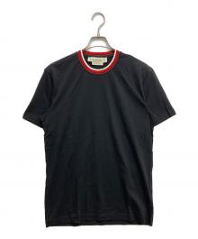 MARNI（マルニ）の古着「ビットパッチニットカラーS/S Tシャツ」｜ブラック