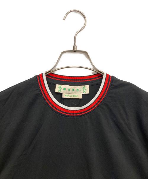MARNI（マルニ）MARNI (マルニ) ビットパッチニットカラーS/S Tシャツ ブラック サイズ:36の古着・服飾アイテム