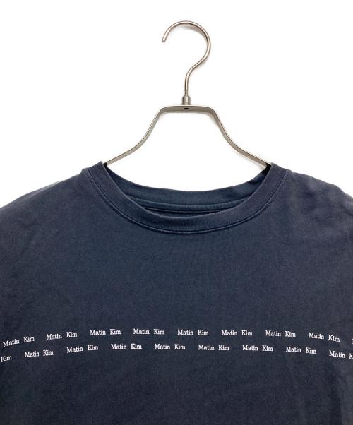 Matin Kim（マーティン・キム）Matin Kim (マーティン・キム) プリントTシャツ ネイビー サイズ:Fの古着・服飾アイテム