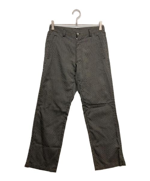 GAULTIER HOMME OBIET（ゴルチェオムオブジェ）GAULTIER HOMME OBIET (ゴルチェオムオブジェ) ストライプパンツ ブラック サイズ:76の古着・服飾アイテム