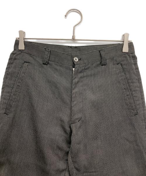 GAULTIER HOMME OBIET（ゴルチェオムオブジェ）GAULTIER HOMME OBIET (ゴルチェオムオブジェ) ストライプパンツ ブラック サイズ:76の古着・服飾アイテム