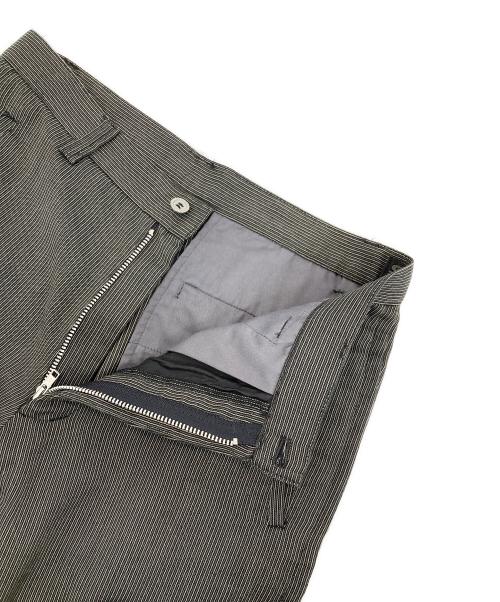 GAULTIER HOMME OBIET（ゴルチェオムオブジェ）GAULTIER HOMME OBIET (ゴルチェオムオブジェ) ストライプパンツ ブラック サイズ:76の古着・服飾アイテム