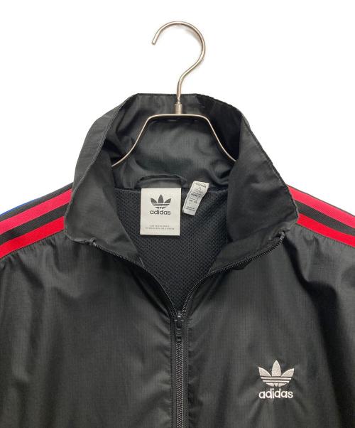 adidas（アディダス）adidas (アディダス) 3D トレフォイル 3ストライプ トラックジャケット ブラック サイズ:Lの古着・服飾アイテム