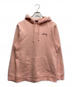 stussyステューシー）の古着「バックロゴパーカー」｜ピンク