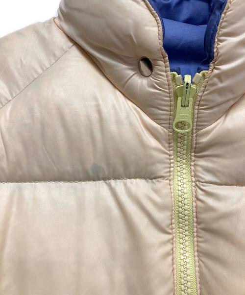 MONCLER（モンクレール）MONCLER (モンクレール) リバーシブルダウンジャケット イエロー×パープル サイズ:胸囲85/身長160の古着・服飾アイテム