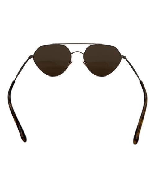 GIORGIO ARMANI（ジョルジオアルマーニ）GIORGIO ARMANI (ジョルジオアルマーニ) ディアドロップサングラス シルバー×ブラウン サイズ:SIZE 56-19の古着・服飾アイテム