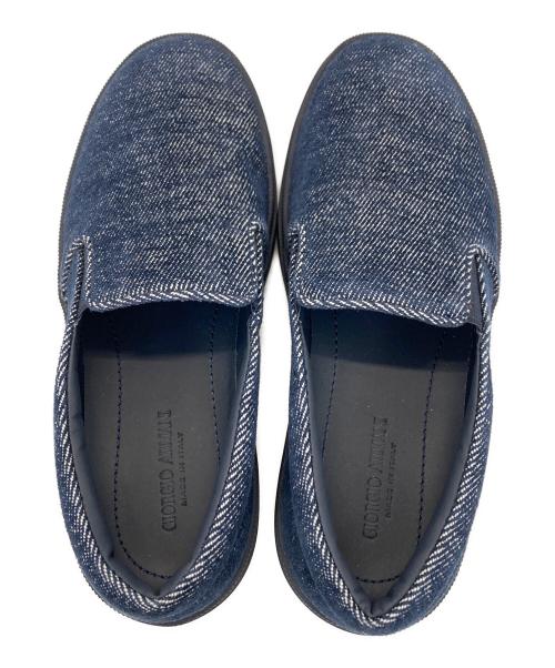 GIORGIO ARMANI（ジョルジョアルマーニ）GIORGIO ARMANI (ジョルジョアルマーニ) デニムスリッポン インディゴ サイズ:6の古着・服飾アイテム