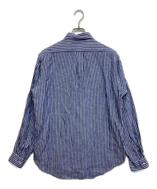 POLO RALPH LAUREN（ポロ・ラルフローレン）POLO RALPH LAUREN (ポロ・ラルフローレン) L/Sリネンシャツ ブルー サイズ:Mの古着・服飾アイテム
