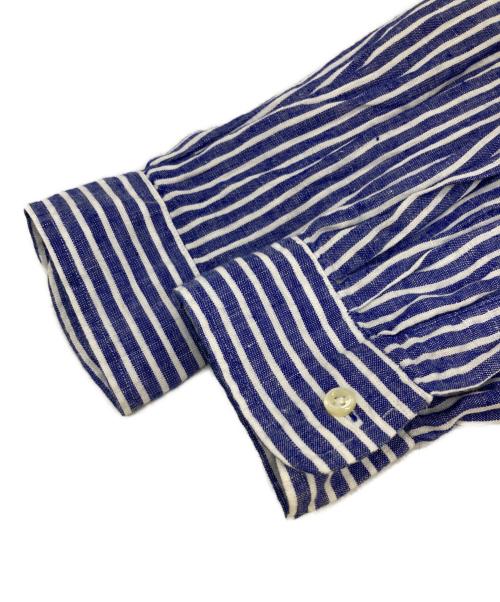 POLO RALPH LAUREN（ポロ・ラルフローレン）POLO RALPH LAUREN (ポロ・ラルフローレン) L/Sリネンシャツ ブルー サイズ:Mの古着・服飾アイテム