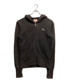 EVISU（エヴィス）の古着「カモメジップアップパーカー」｜ブラック