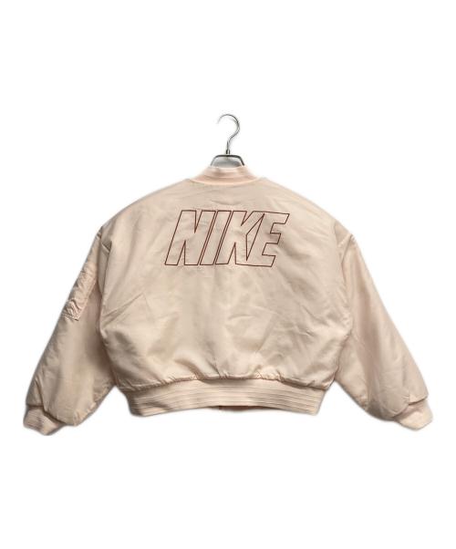 NIKE（ナイキ）NIKE (ナイキ) REV FAUX FUR BOMBER ライトピンク サイズ:Sの古着・服飾アイテム