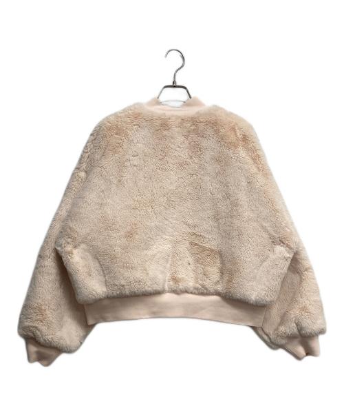 NIKE（ナイキ）NIKE (ナイキ) REV FAUX FUR BOMBER ライトピンク サイズ:Sの古着・服飾アイテム