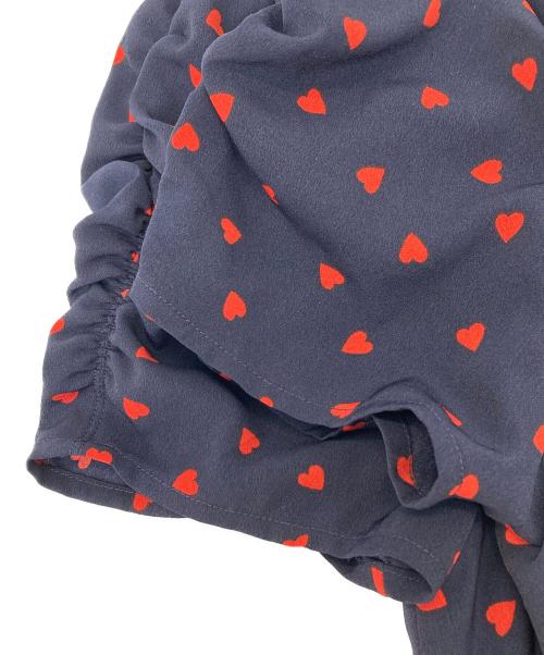 Snidel（スナイデル）Snidel (スナイデル) Heart Collectionプリントワンピース レッド×ネイビー サイズ:00の古着・服飾アイテム